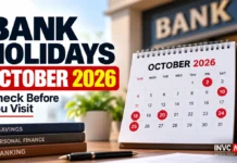 Bank Holidays October 2026: How Many Days Will Banks Remain Closed? Check Full Holiday Calendar Before Visiting Your Branch Bank Holidays October 2026 full list for India including Gandhi Jayanti and Dussehra