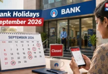 Bank Holidays in September 2026: Banks Closed on 14 Dates Across India — Check When Your City’s Branch Will Shut