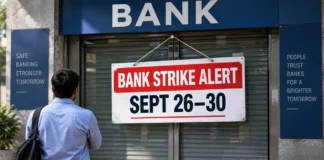Bank Strike September 2026 alert as branch banking services may face disruption from September 26 to 30