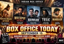 Box Office Today, September 15: Hanuman Ansh Beats Mirzapur on Monday; Haiwaan Crashes Below ₹1 Crore, Mandaadi Surges