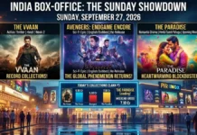 Box Office Today September 27, 2026: The Vvaan, Avengers Endgame and The Paradise Turn Sunday Into a Big Battle