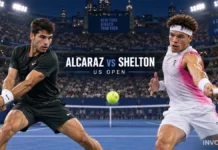 Carlos Alcaraz vs Ben Shelton US Open 2026 Quarterfinal Set After Shelton Crushes Tsitsipas in Straight Sets