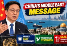 China Backs Gulf Sovereignty, Calls for Palestinian-Led Gaza Reconstruction and Stable Global Trade