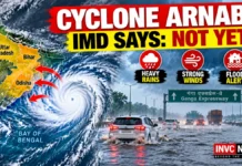 Cyclone Arnab Alert? Not Yet — IMD Clarifies as UP Rain Toll Hits 56 and Ganga Expressway Link Road Goes Under Water