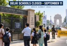 Delhi Schools Closed September 11 for BRICS Summit 2026: Government, Aided and Private Schools to Observe Holiday