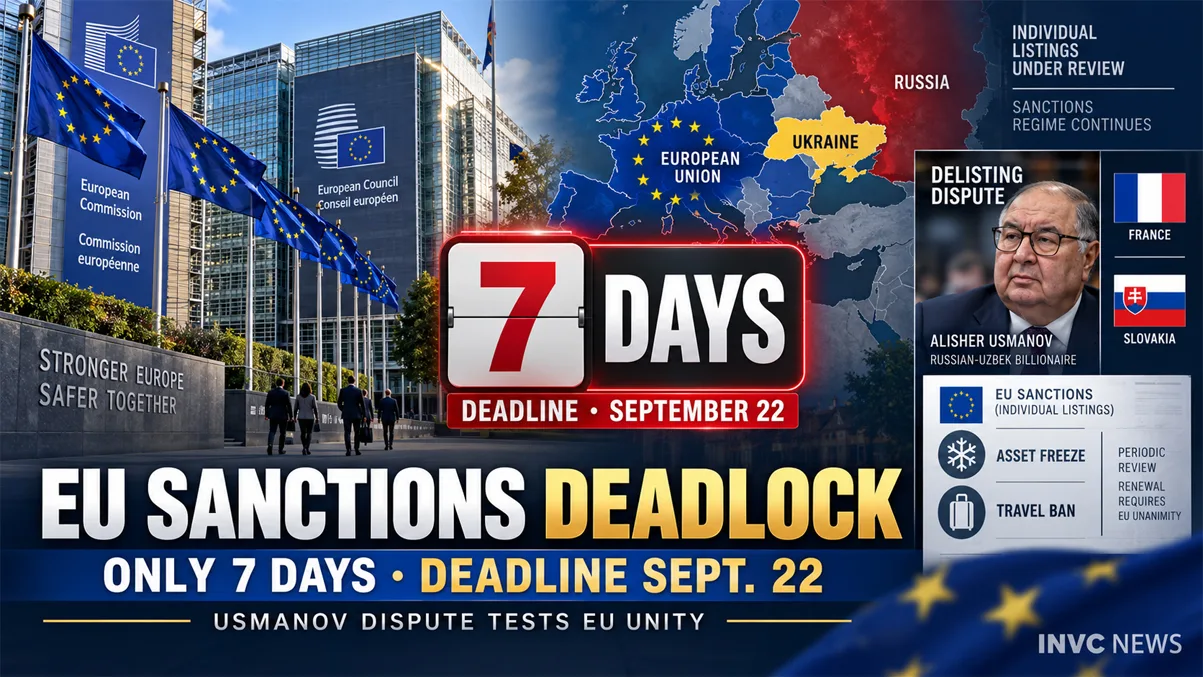 EU Russia Sanctions Renewal Gets 7 Days as Usmanov Dispute Tests Unity