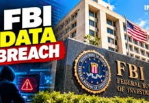 FBI Data Breach Raises Fears for Agents and Families: What Hackers Took—and What Remains Unknown FBI headquarters in a feature graphic about the employee data breach investigation.