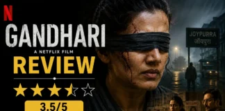 Gandhari Review Taapsee Pannu Netflix thriller rated 3.5 out of 5 stars