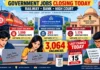 Government Jobs Closing Today: Railway, Bank, High Court Offer 3,000+ Vacancies — Apply Before September 15 Deadline