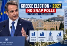 Greece PM Rules Out Snap Election, Confirms Spring 2027 Vote After €3.5 Billion Tax and Wage Package