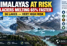 Himalayas Near Tipping Point: Glaciers Melting 65% Faster, 56 Indian Glacial Lakes at ‘Very High Risk’