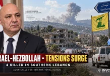 Israel-Hezbollah Tensions Surge Again as Lebanon Strikes Kill Four, President Aoun Calls for International Action