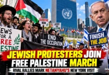 Jewish Protesters Join Free Palestine March as Rival Rallies Mark Netanyahu’s New York Visit