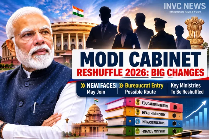 Modi Cabinet Reshuffle 2026 - New Faces and Bureaucrat Entry Reshuffle 2026 speculation over new ministers bureaucrat entry and portfolio changes