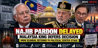 Najib Razak pardon Malaysia King Sultan Ibrahim 1MDB Anwar Ibrahim UMNO