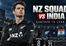 New Zealand Name 16-Man Squad for India T20Is: Santner to Lead, Milne and Bracewell Return; Rachin Ravindra Ruled Out