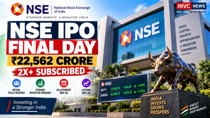 NSE IPO 2026 Final Day Subscription Update NSE IPO 2026 final day sees over 2x subscription before allotment and listing