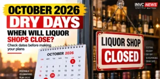 October 2026 dry days and liquor shop closure dates in Delhi