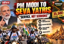 PM Modi’s Message to Seva Yatris: Politics Has Its Place, Nation-Building Comes First — What the 35,500-Km Yatra Is About
