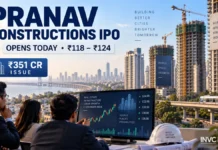 Pranav Constructions IPO Opens Today: ₹351 Crore Issue at ₹118–124; Check GMP, Lot Size, Dates and Key Risks