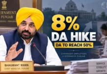 Punjab DA Hike 2026: Bhagwant Mann Government Raises Dearness Allowance by 8%, DA to Reach 50%