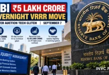 RBI Announces ₹5 Lakh Crore Overnight VRRR After Technical Glitch Hits 30-Day Auction