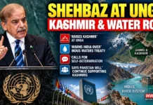 Shehbaz Sharif Raises Kashmir at UNGA, Warns India Over Indus Waters Treaty