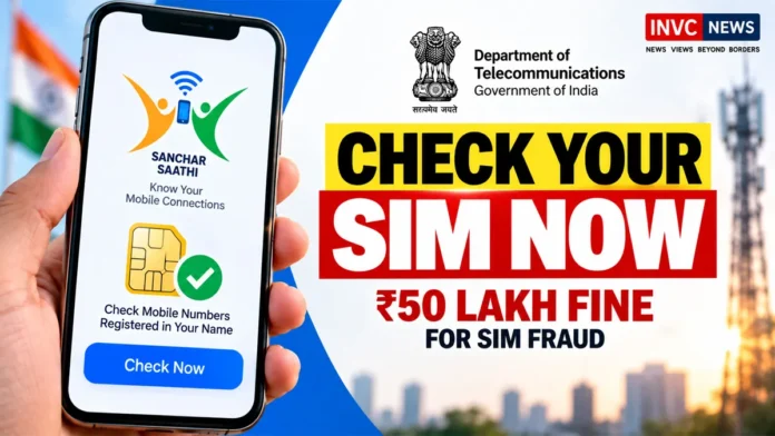 SIM Card Warning 2026 - Sanchar Saathi Alert SIM Card Warning 2026 urges Indians to check mobile connections registered in their name through Sanchar Saathi