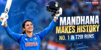 Smriti Mandhana becomes highest run-scorer in Women’s T20I cricket in 2026