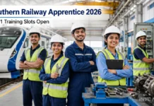 Southern Railway Opens 4,471 Apprentice Slots: Check Eligibility, Stipend and September 27 Deadline