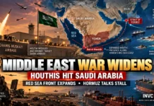Middle East War Widens: Houthis Hit Saudi Airbase, Seize Red Sea Positions as Hormuz Talks Stall