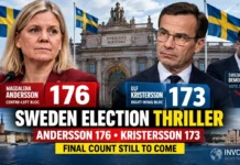 Sweden Election 2026 Results: Andersson Leads 176-173, Kristersson Refuses to Concede as Far-Right Gamble Stumbles
