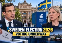 Sweden Election 2026: Voting Underway as Kristersson, Andersson Fight Knife-Edge Battle for Power