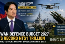 Taiwan Defence Budget Tops NT$1 Trillion: Lai Ching-te Touts Record Spending as China Fires Back