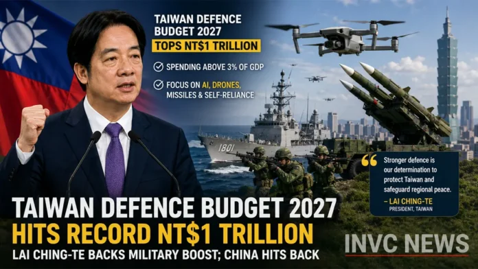 Taiwan Defence Budget 2027 China Tensions