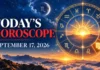 Today’s Horoscope September 17, 2026: Sun Enters Virgo as Moon Moves Through Scorpio — What Aries to Pisces Can Expect
