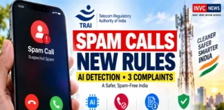 TRAI Spam Call Rules 2026 use AI detection and a three-complaint trigger to curb robocalls in India