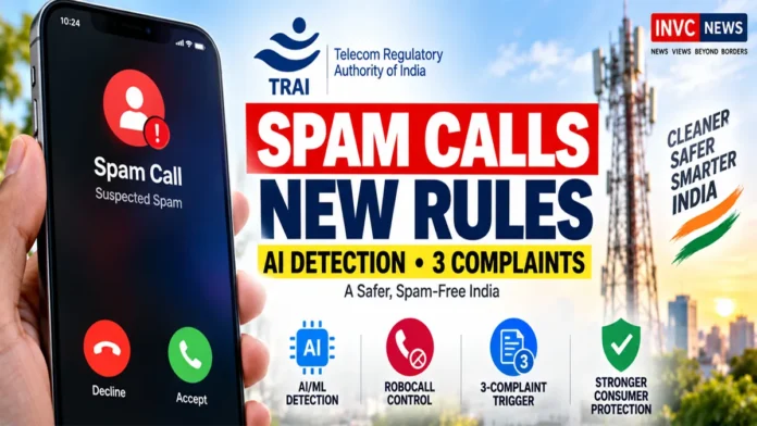 TRAI Spam Call Rules 2026 TRAI Spam Call Rules 2026 use AI detection and a three-complaint trigger to curb robocalls in India
