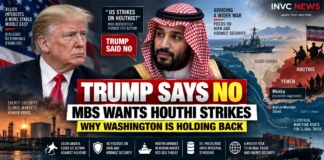 Donald Trump Mohammed bin Salman Saudi Arabia Houthis Yemen Red Sea crisis.