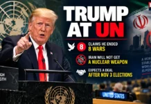 Trump Turns Up the Heat at UN: Claims Eight Wars Ended, Draws Red Line on Iran’s Nuclear Ambitions