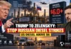 Trump Tells Zelenskyy to Stop Russian Diesel Strikes as US Fuel Prices Surge Above $6