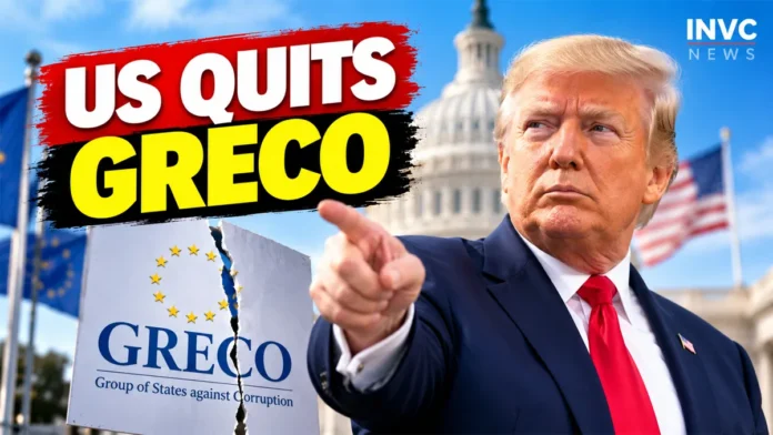 Donald Trump in a feature image about the US withdrawal from GRECO. Donald Trump in a feature image about the US withdrawal from GRECO.
