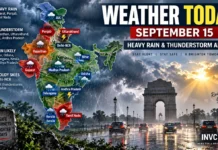 Weather Today, September 15, 2026: Heavy Rain Alert for Gujarat, Punjab and Tamil Nadu; Thunderstorms Hit Several States