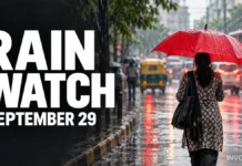 Weather Today, September 29: Heavy Rain Risk in South and Northeast India—Delhi Gets a Breather