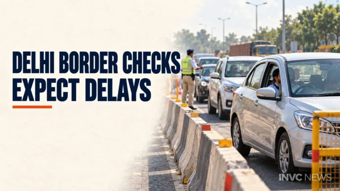 Delhi Border Traffic Today Checks and Queues Delhi Border Traffic Today: Checks and Queues