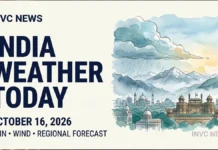 India Weather Forecast October 16, 2026: Rain and Gusty Winds Possible in Delhi, UP and Hill States