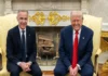 Carney’s Nobel Buzz Is Growing—Here’s What the 14% Odds Really Mean Mark Carney with donald Trump