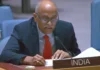 the UN General Assembly, India’s Permanent Representative, Ambassador Parvathaneni Harish,