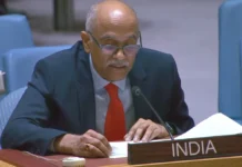 the UN General Assembly, India’s Permanent Representative, Ambassador Parvathaneni Harish,