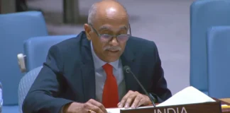 the UN General Assembly, India’s Permanent Representative, Ambassador Parvathaneni Harish,